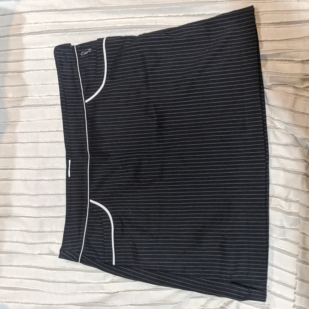 New Black Izod Womens Golf Skort